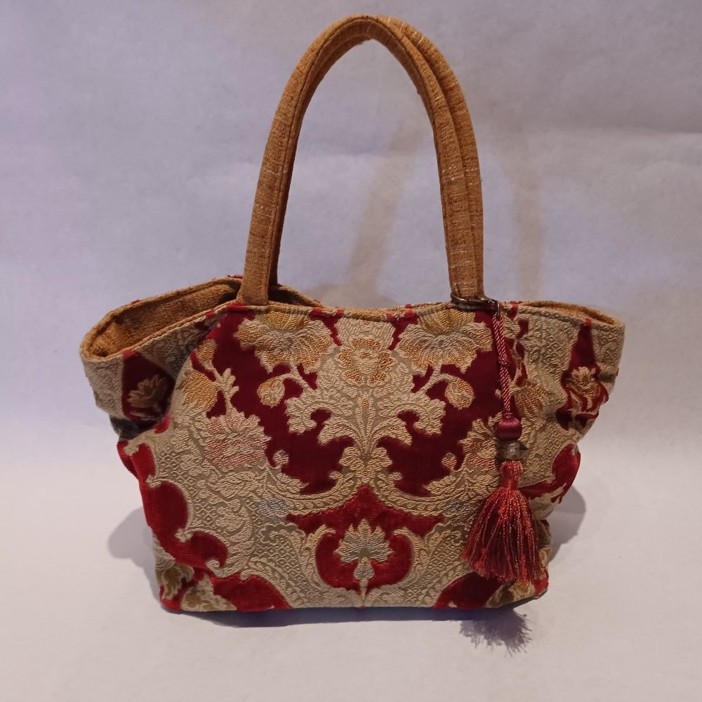 Small tote bag et mini bag Pierre Frey vintage - Velvet Brocade